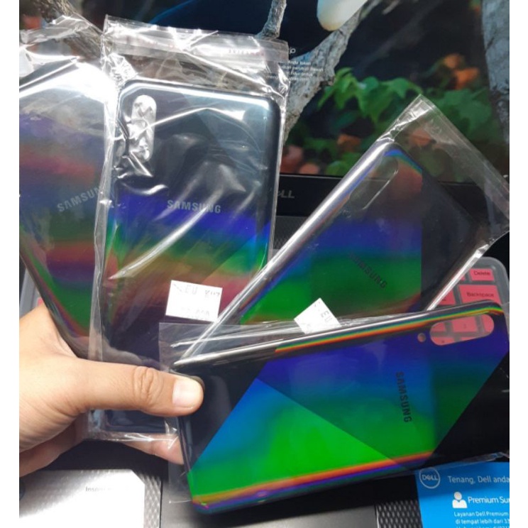 Casing belakang Samsung A21S Hitam backdoor Sparepart hp sam A21S