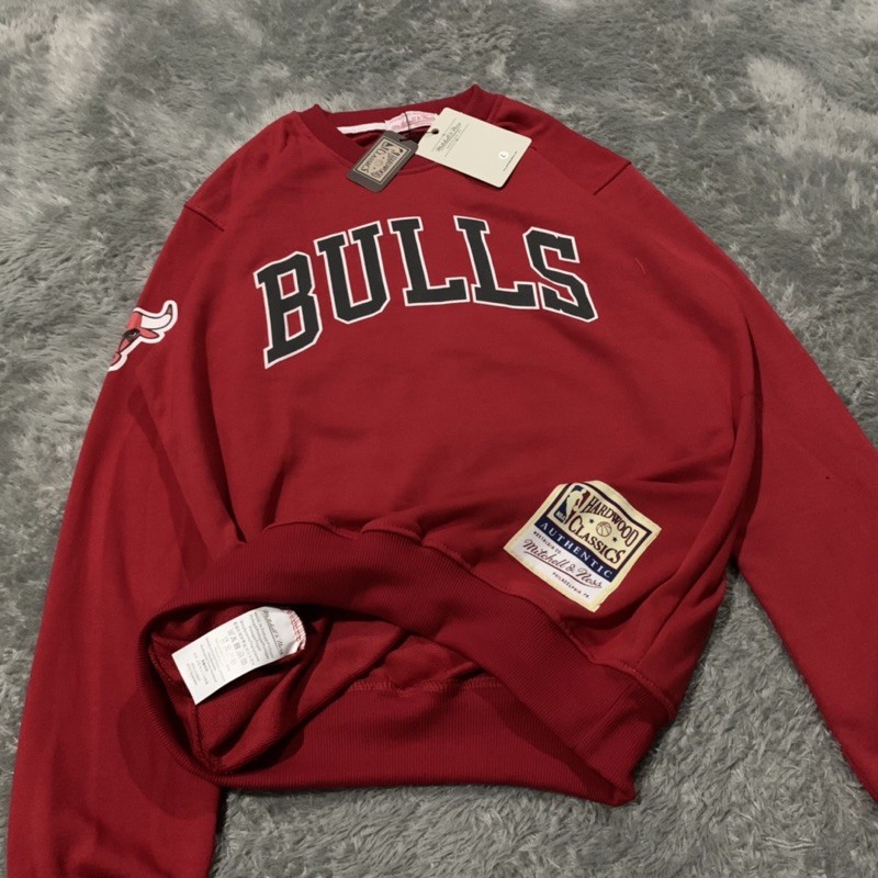 Sweater Crewneck Nba Bulls By Mitchell &amp; Ness Fulltag &amp; Lebel