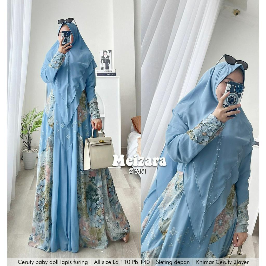 GAMIS PESTA SYARI ABSTRAK MEIZARA