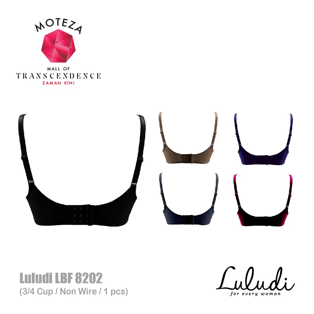 Luludi Bra Modest - LBF 8202 - 3/4 cup - Non Wire (Tanpa Kawat)