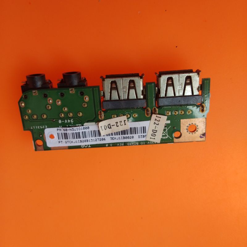 port usb board power button socket laptop asus a43s A43S