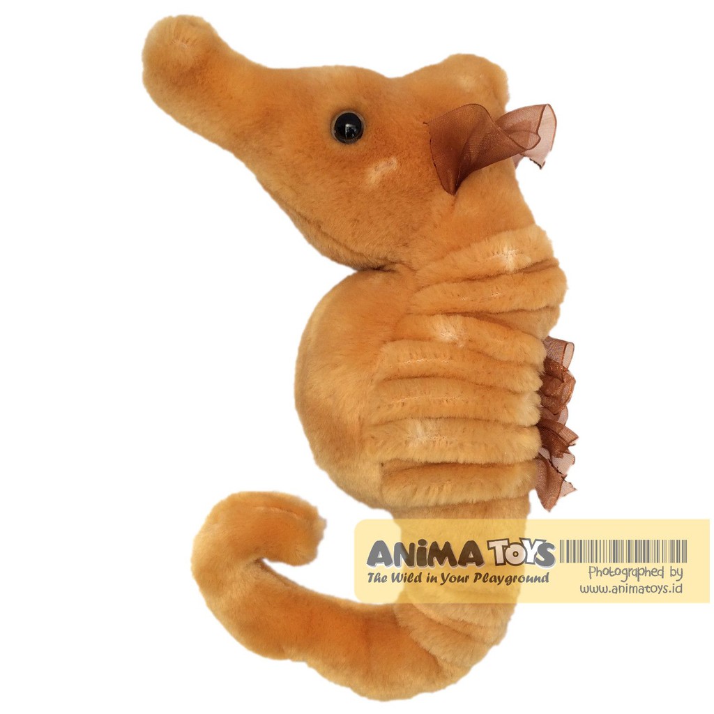 Boneka Hewan Kuda Laut Coklat Brown Seahorse Animatoys SAQ035