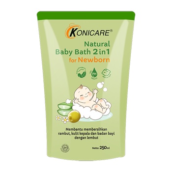 Konicare Natural Baby Bath 2in1 For Newborn Sabun &amp; Shampo Bayi