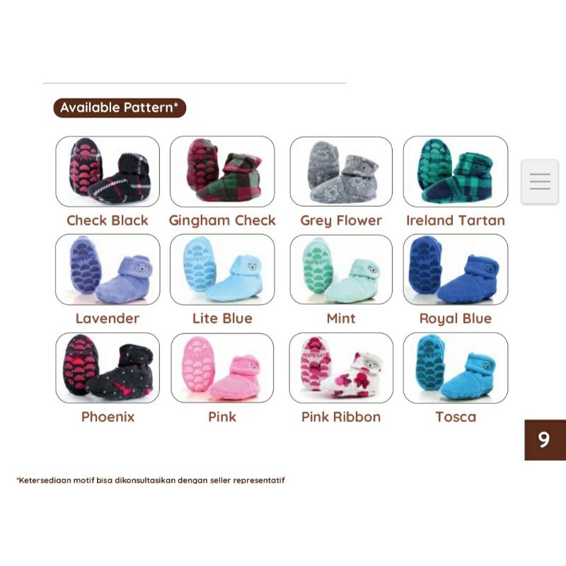 CuddleMe Prewalker Shoes Baby Booties Sepatu Kaoskaki Anak Bayi Anti Slip