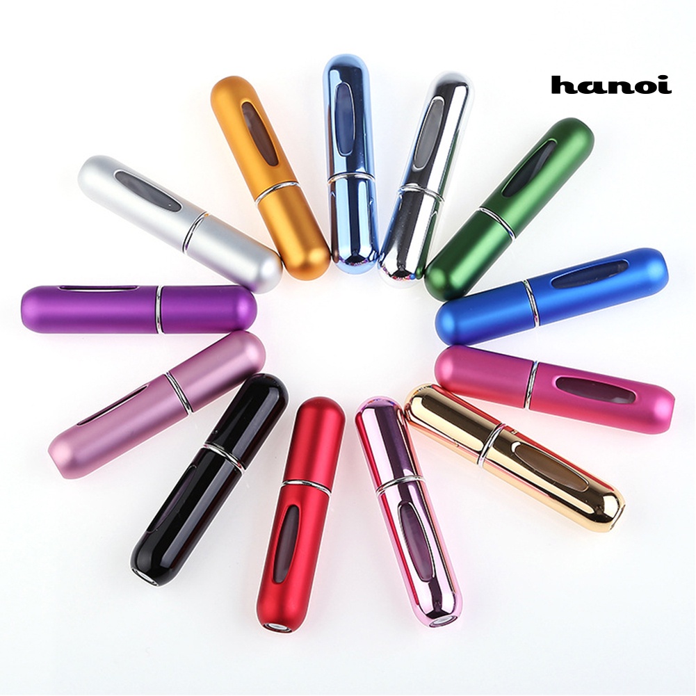 HQTM_5ml Travel Portable Empty Refillable Spraying Metal Perfume Atomizer Bottle