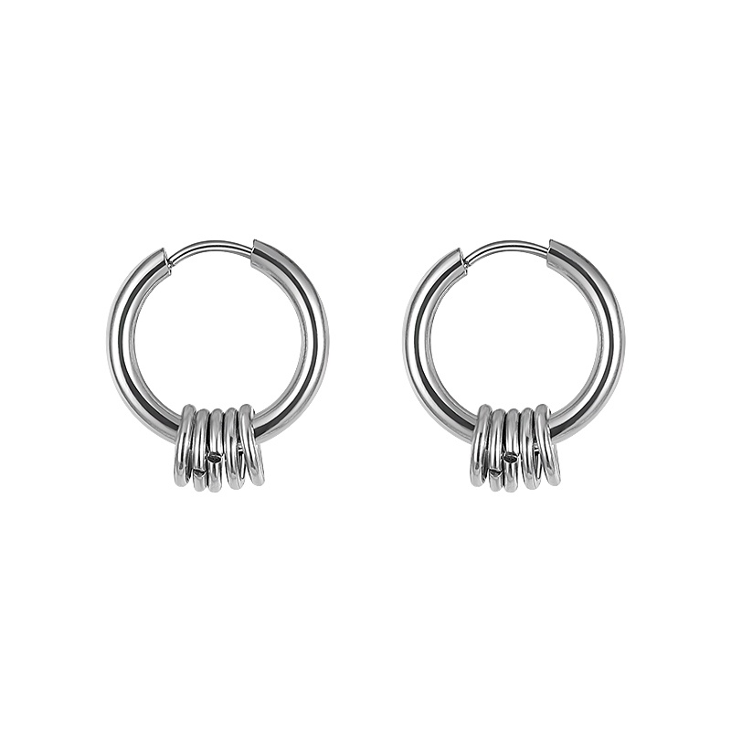 Circle Earrings Accessories Simple Trendy Light Luxury