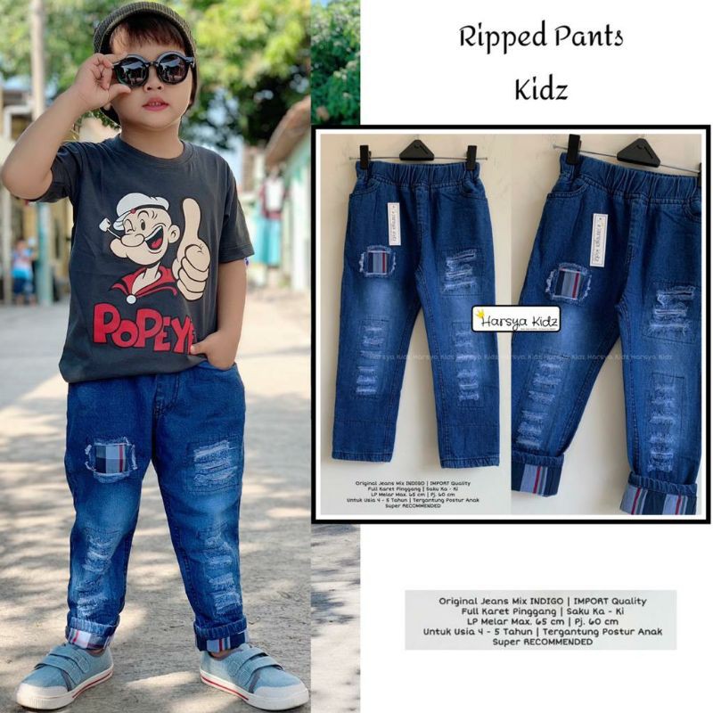 CELANA JEANS RIPPED PANTS KIDS BY HARSYA