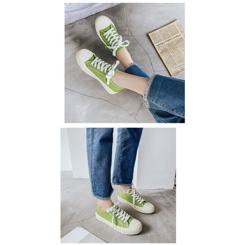 Swopply SHS022 Sepatu Sneakers Warna Bertali Kasual Wanita Ulzzang Korea Style Woman Casual Fashion Shoes