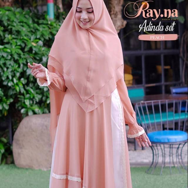 SIAP KIRIM ADINDA SET SYARI PREMIUM ORI by RAYNA
