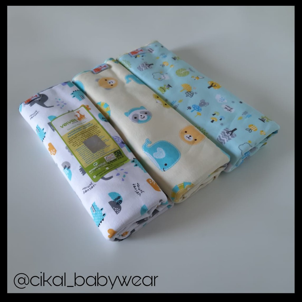 velvet junior kain bedong bayi motif wonderfull / lembut dan nyaman untuk bayi