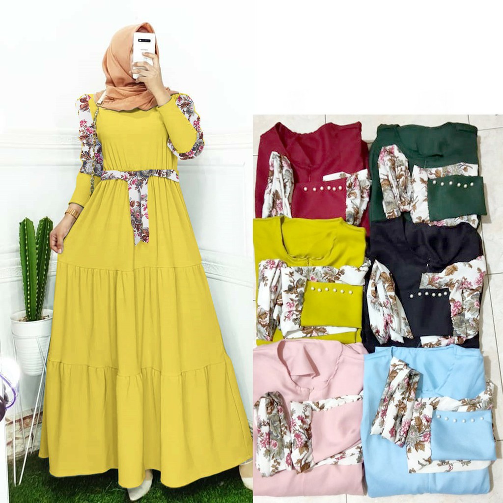 US-BAJU GAMIS WANITA TERBARU-JUBAH WANITA-DRES MUSLIM-GAMIS LEBARAN