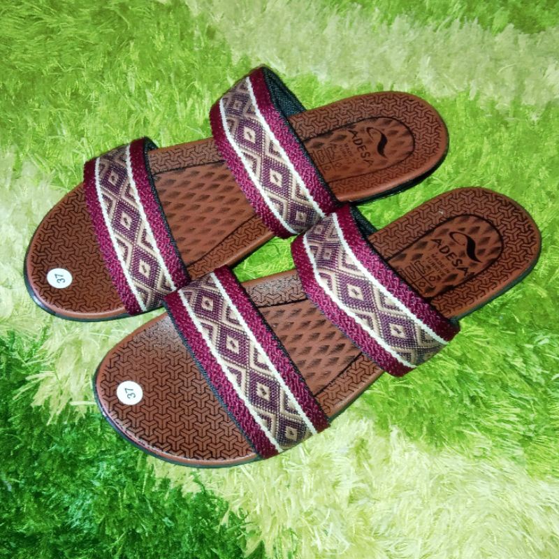 Sandal Turki Wanita / Sandal Wanita Turki Slop/Sandal Turki Adesa/Sandal SlopTurki Rajut Ozawa