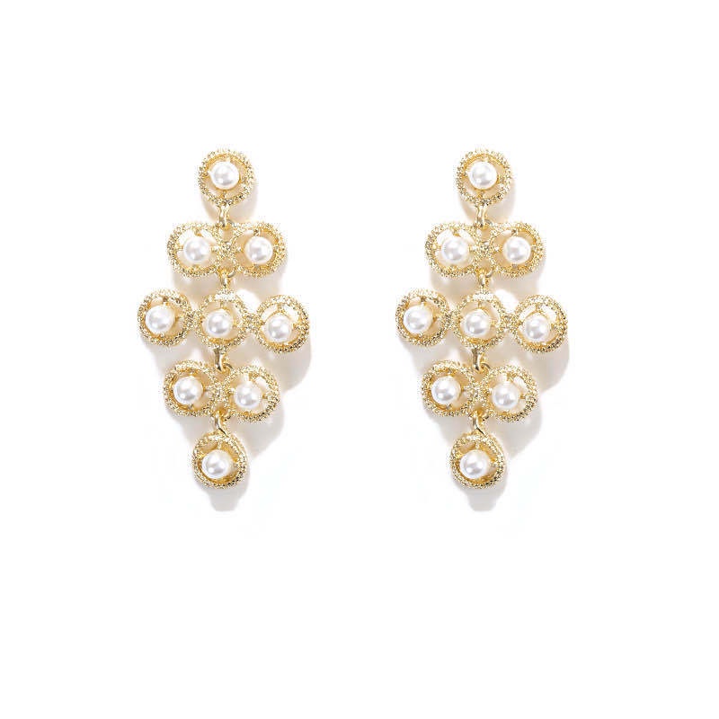 2020 Korea mutiara anting-anting pribadi internet influencer stud anting-anting retro gaya ornamen l