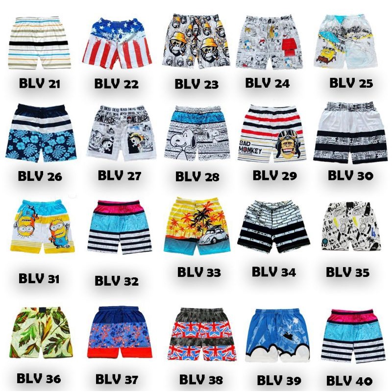 BOXER motif celana pendek surfing