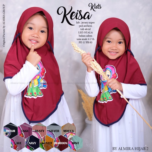 Kerudung anak/hijab anak keisa by Almira hijab