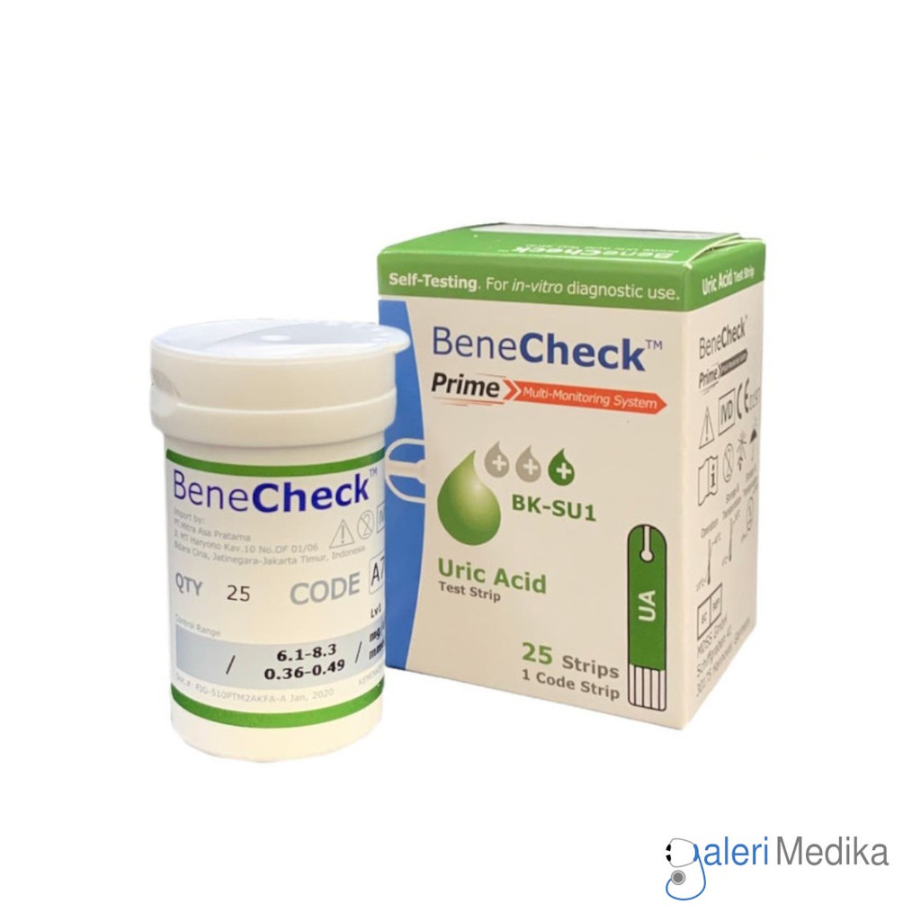 Benecheck Prime - Test Strip Asam Urat