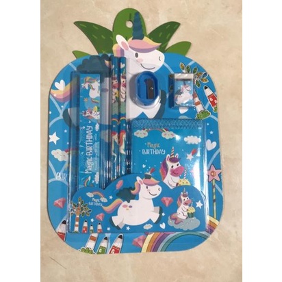 

【⚡TAR】 Paket Alat Tulis / Souvenir Ulang Tahun / Stationery Set Unicorn paling murah