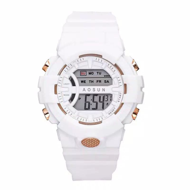 (Terima Cod)Jam Tangan Wanita Digital 511 AOSUN Strap Rubber(Dikirim Jakarta)