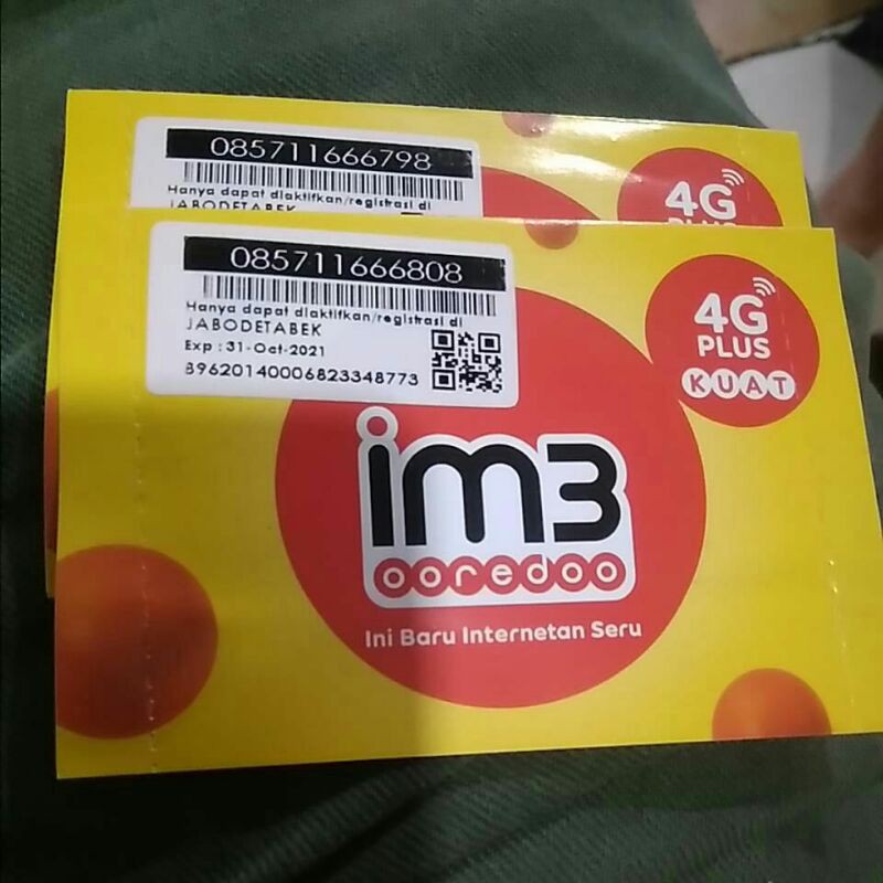 No Cantik IM3 Triple Tengah 6, 0857-11-666-798 &  0857-11-666-808