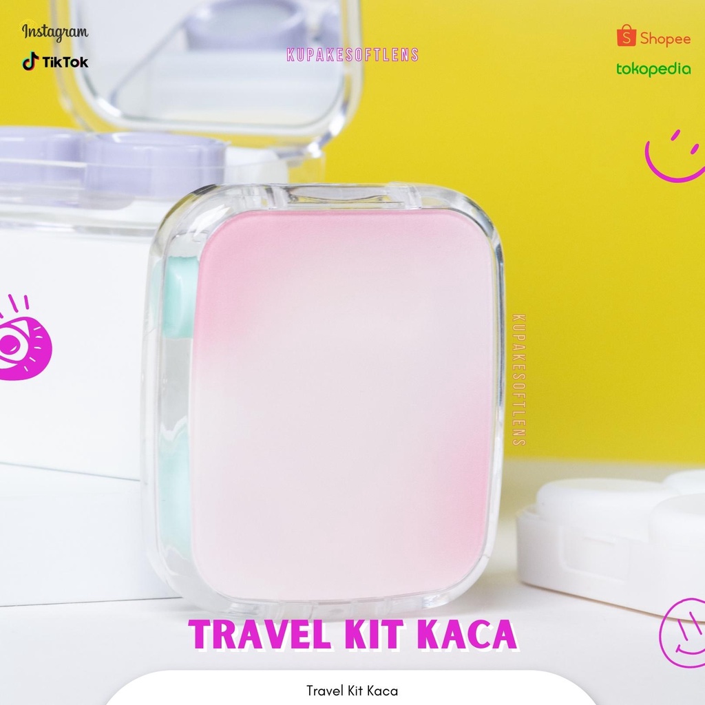 KUPAKESOFTLENS Travel Kit Kotak Kaca