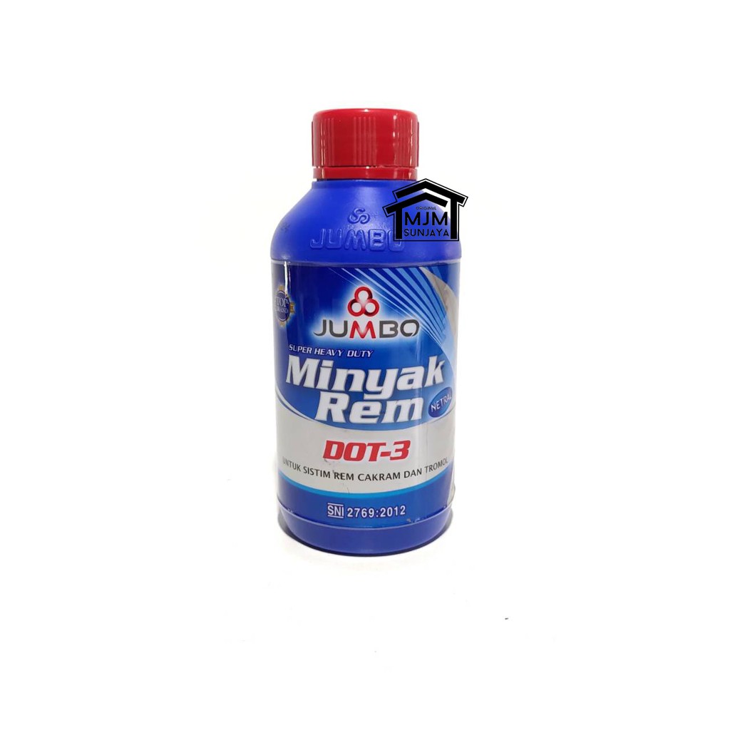 Brake Fluid DOT 3 Netral Minyak Rem Merah JUMBO Motor Mobil 300mL