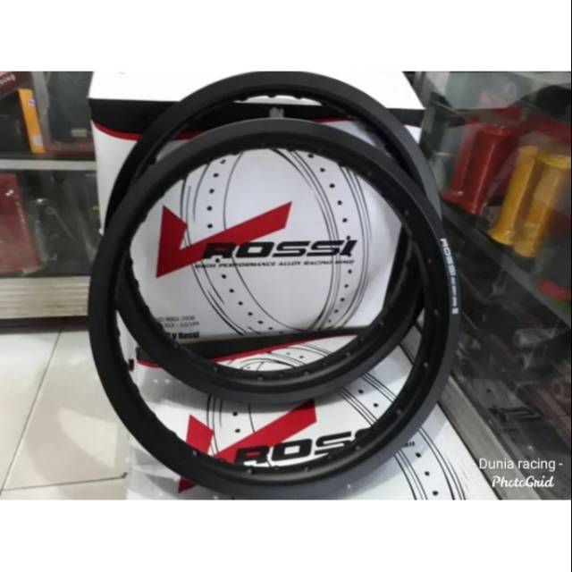 Velg Rossi 160 185 18 - Velg Rossi 160/185x18 warna Hitam Gold Silver sepasang depan belakang