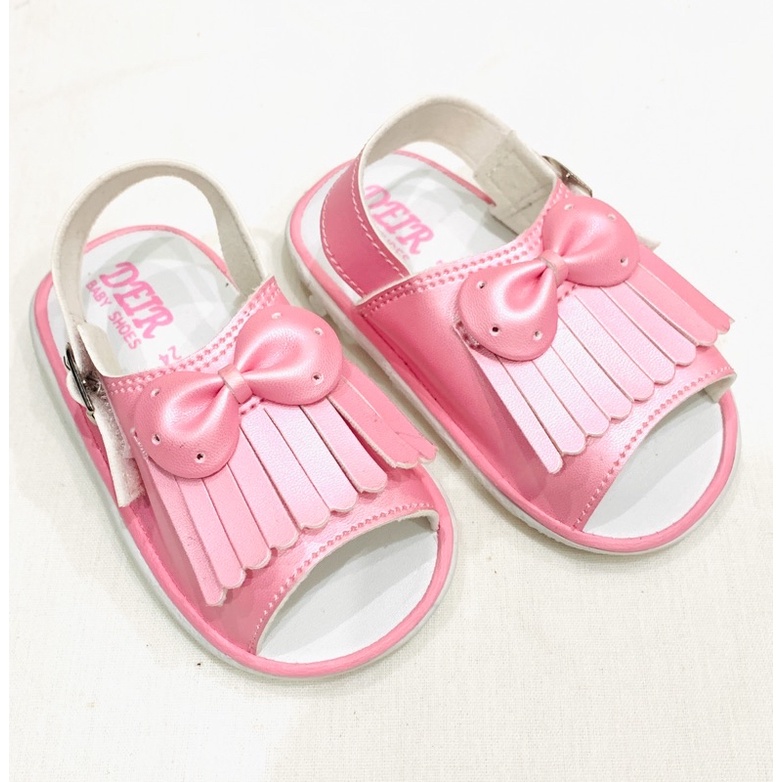 &quot;RAWIS&quot; Sendal Sepatu Anak Perempuan / Cewek Ringan Usia 1 2 3 Tahun Bunyi