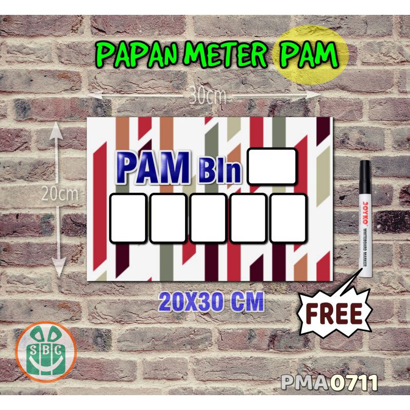 

Stokastik Papan Meter Listrik PLN PAM motif Unik - Pastel 11