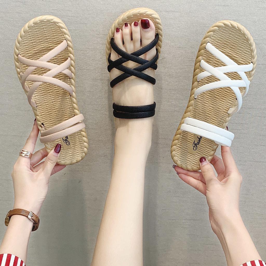 Sandal Tali Import ROTAN / Sandal Jelly Wanita A58