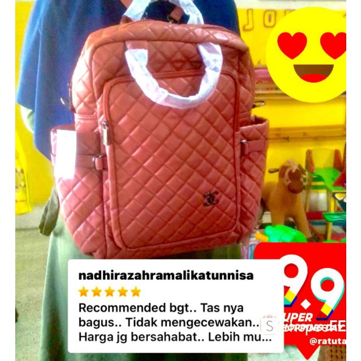 CNL 838 Ransel Laptop Wanita Backpack Tas Ransel Wanita Import Murah Multifungsi