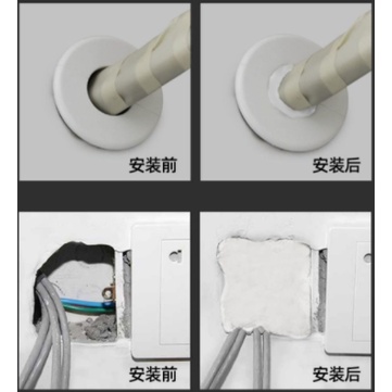 Plastisin Grade Bangunan Penambal lubang dinding selang AC tahan air Waterproof tahan panas Mudah dibentuk
