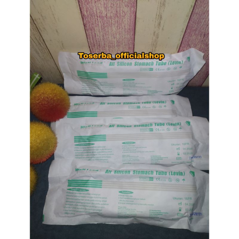 NGT silicone Well lead / Selang Makan / Stomach Tube / NGT silicone
