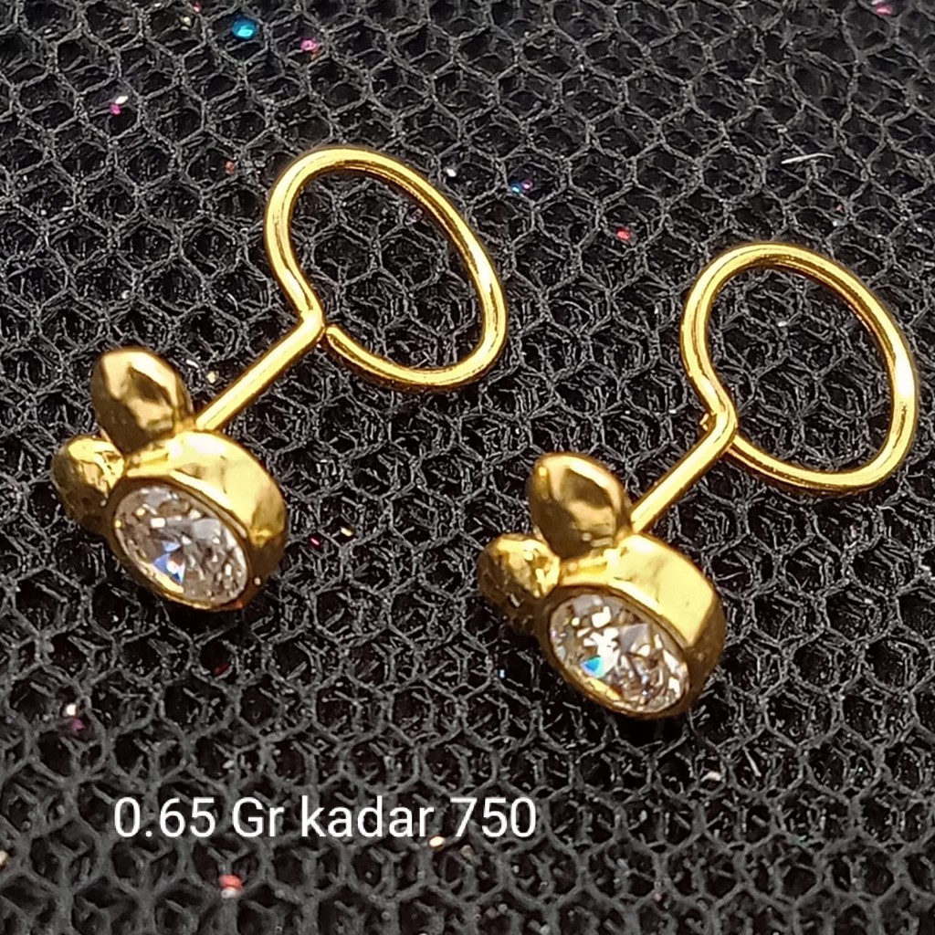 Anting Emas 17K - 0.65 Gr Kadar 750 - 1719