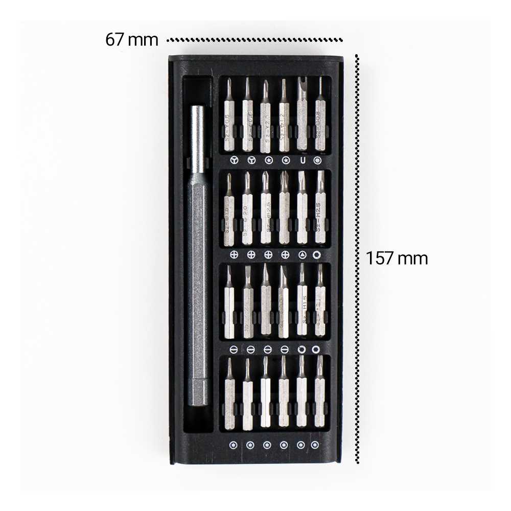 Xzante Wiha Obeng Set Magnetic Bits 24 in 1 - 6024