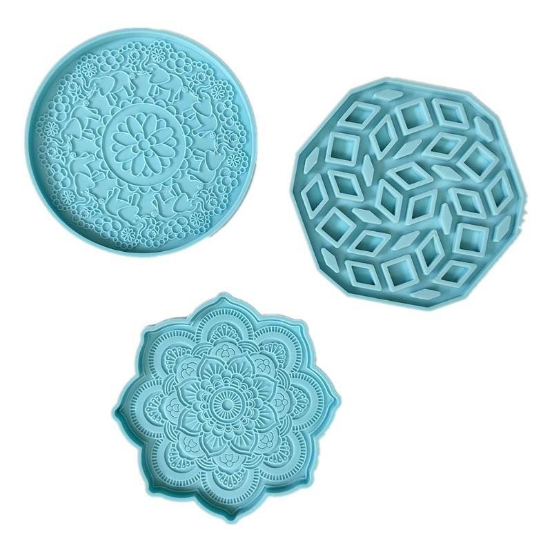 Siy 1 Pc Cetakan Resin Model Mandala Untuk Membuat Coaster