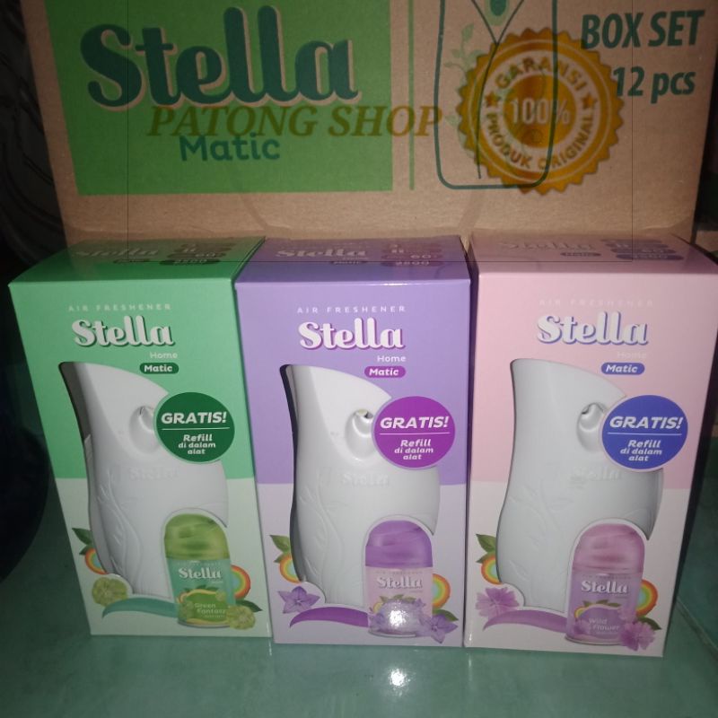 STELLA MATIC ALAT + REFILL 225ml New Size free baterai 2pcs