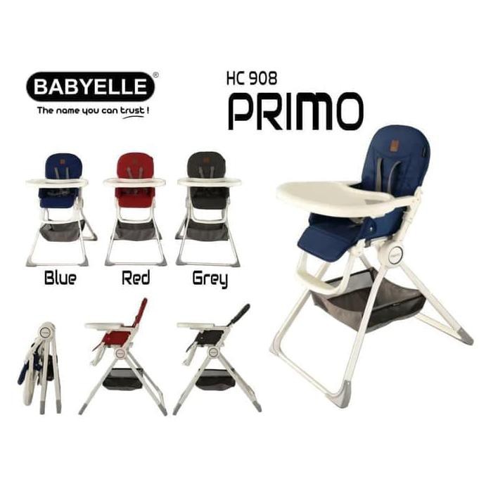 Babyelle High Chair Primo BE 908 Kursi Makan Bayi