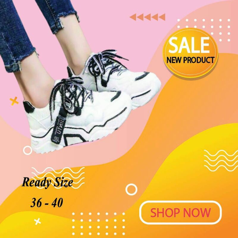 SEPATU KOREA WANITA KETS JINTU 99 HITAM