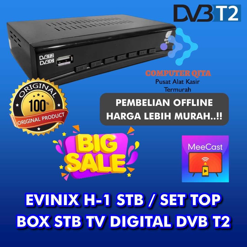 EVINIX H-1 STB / SET TOP BOX STB TV DIGITAL DVB T2 PROMO