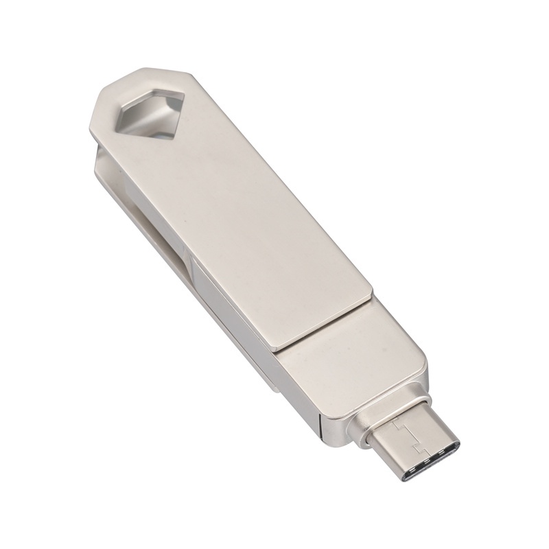 Flash Disk USB 3.0 Tipe-c 1TB OTG High Speed Anti Air Bahan Metal Untuk Smartphone / PC