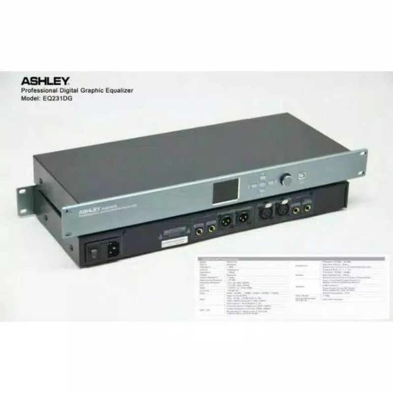 Equaliser Digital Ashley EQ 231 DG Original