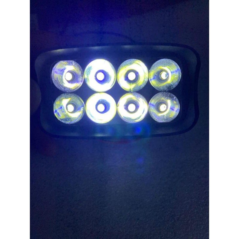 lampu tembak mobil motor 8 led 12 volt
