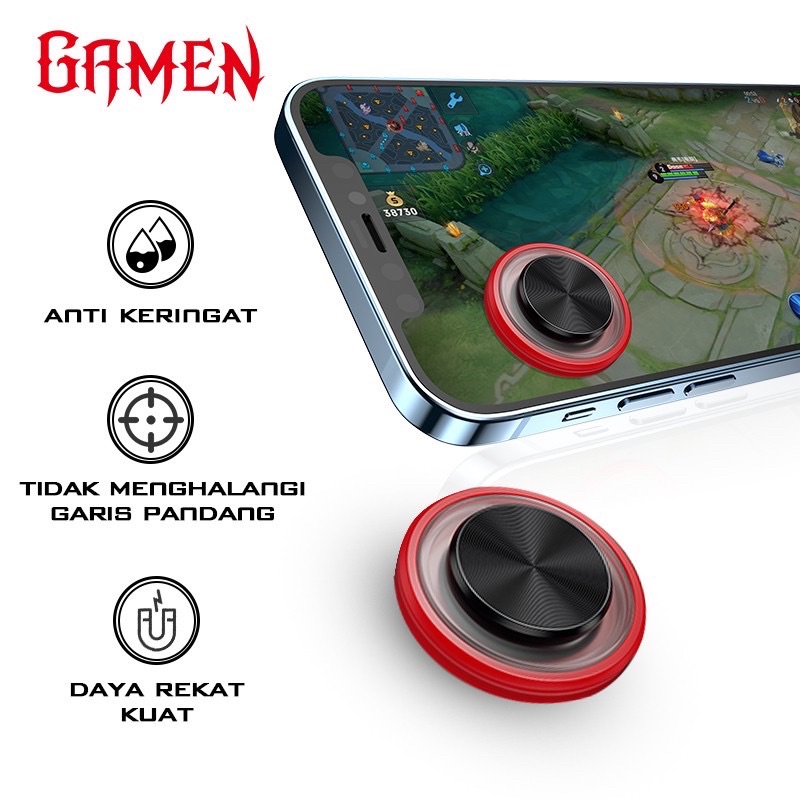 GAMEN GGS01 Mobile Smartphone Analog Joystick Mini Kursor Anti Slip - Garansi 1 Tahun