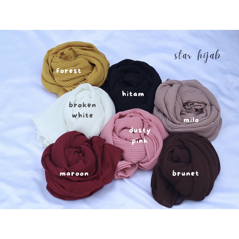 TERMURAH PASHMINA SEMI PLISKET CERUTI CERUTY/ Pashmina Plisket Shawl