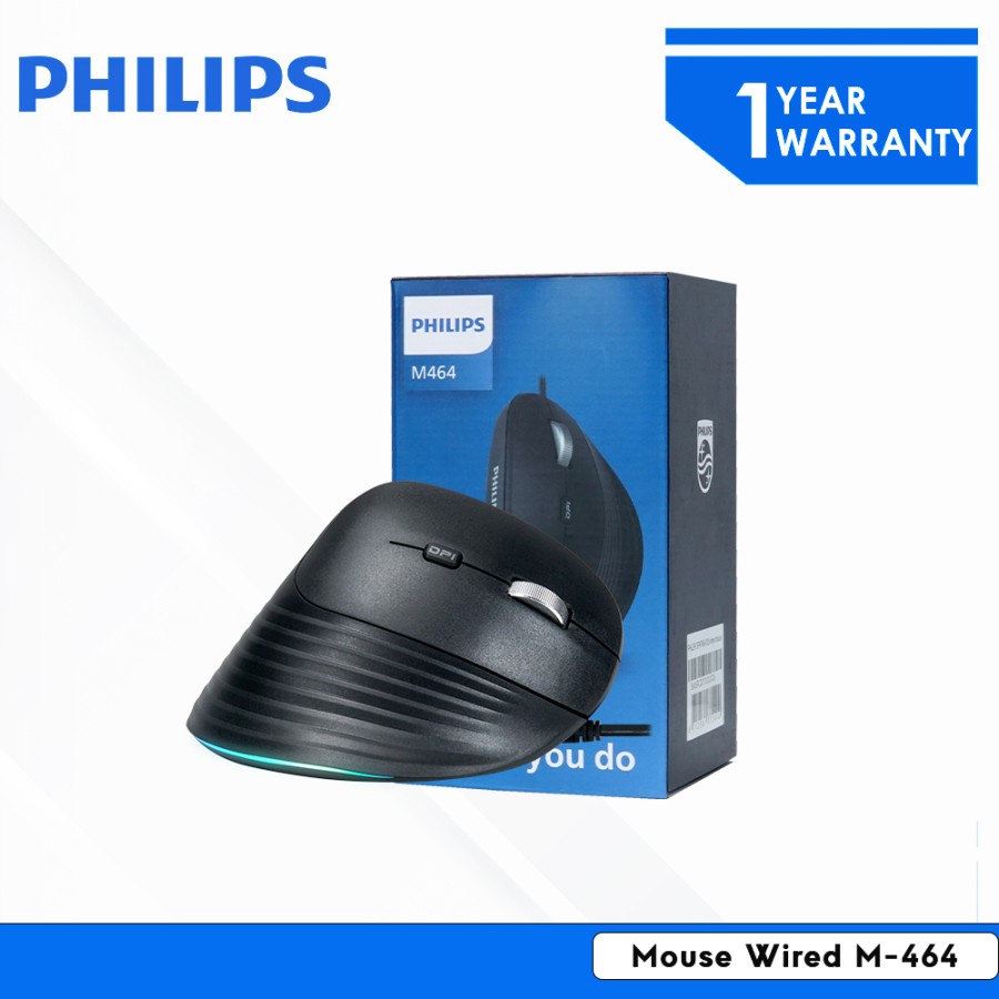 Philips Mouse Wired Vertical M-464 Light switch