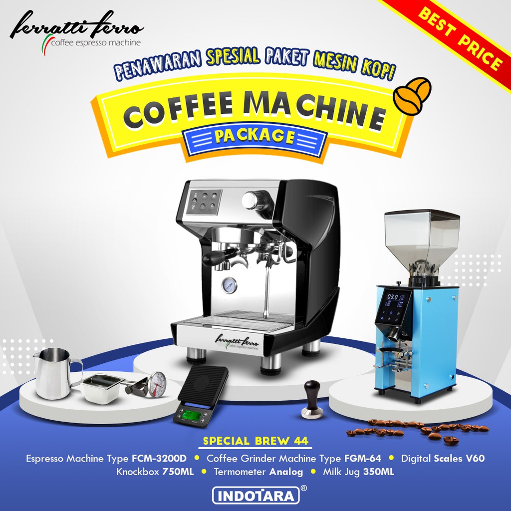 Paket mesin kopi Espresso Special Brew 44 - 45 - 46