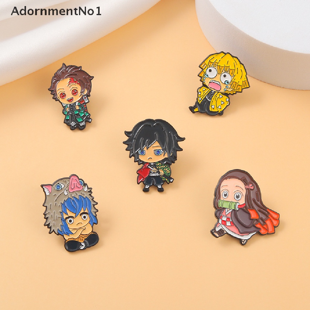 (AdornmentNo1) Bros / Pin Enamel Motif Kartun Anime Untuk Aksesoris Pakaian / Denim