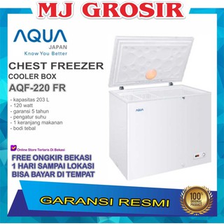 Aqua Aqf 120 Fr Chest Freezer Box 120fr Lemari Pembeku 100 Liter Shopee Indonesia
