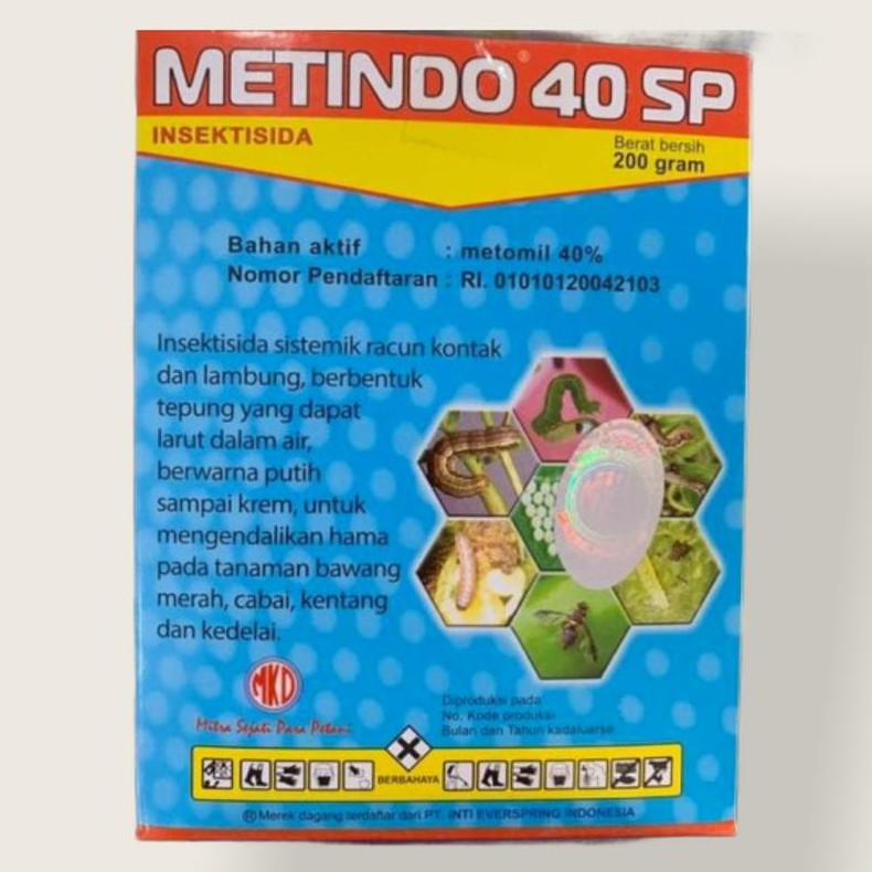 Metindo 40SP 200gr Insektisida / Ovisida Pencegah dan Pembasmi Hama Ulat pada Tanaman