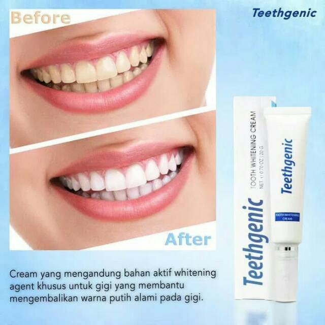 ERTO'S TEETHGENIC TOOTH WHITENING CREAM - ERTOS TOOTH WHITENING CREAM PEMUTIH GIGI